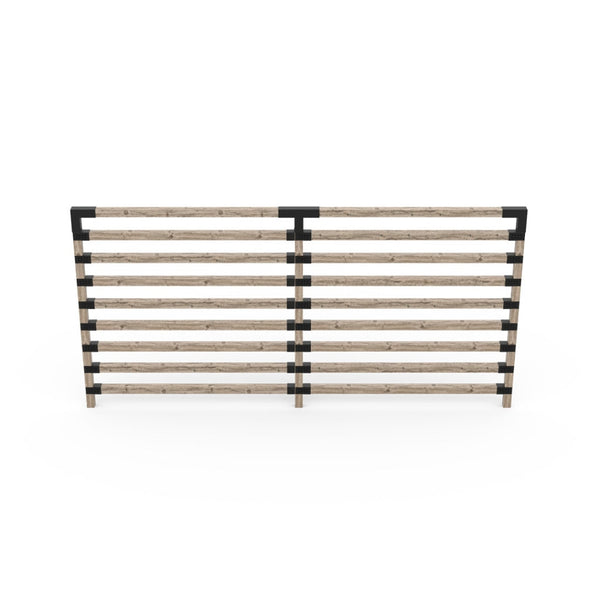 Double Garden Privacy Wall Kit For 4X4 Wood Posts