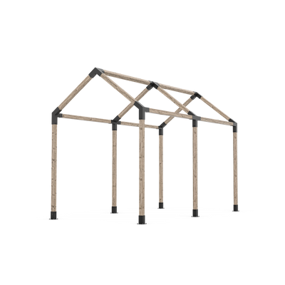 Double Nordic Cabin Kit for 4x4 Wood Posts