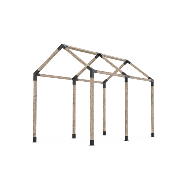 Double Nordic Cabin Kit for 4x4 Wood Posts