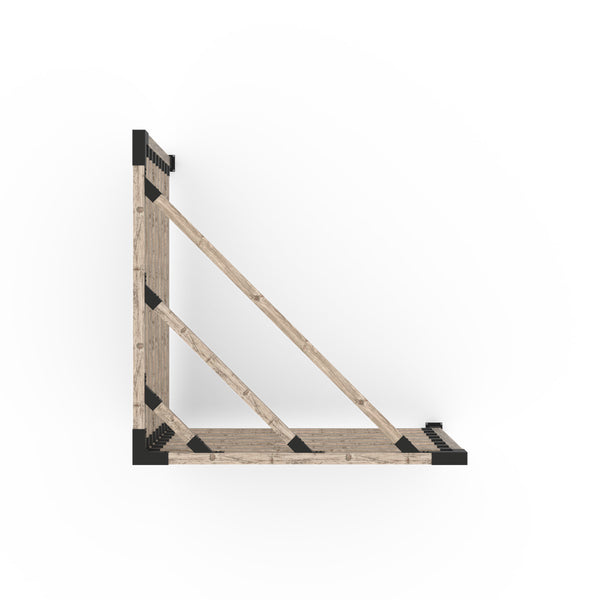 Triangle Pergola Kit for 4x4 Wood Posts